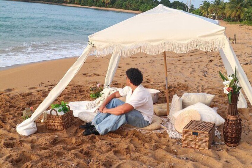 Private Beach Picnic and Photoshoot in Puerto Rico