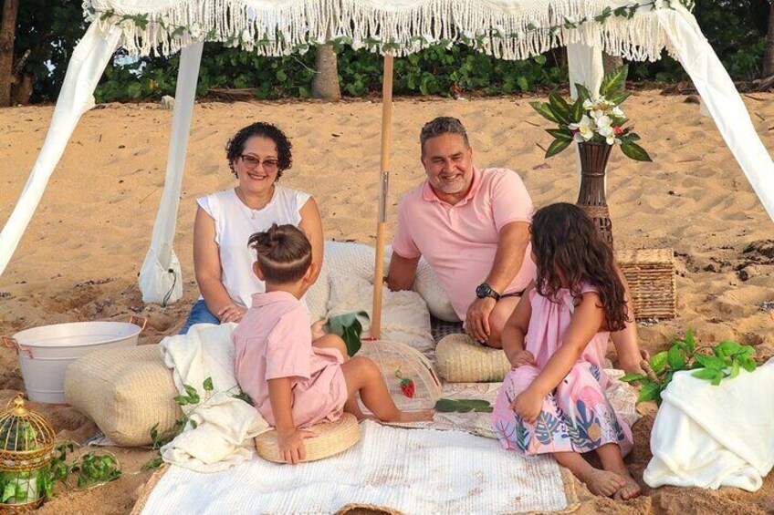 Private Beach Picnic and Photoshoot in Puerto Rico