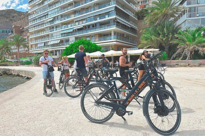 Alicante E-Bike Coast Tour with Román Fishpond and Snorkeling