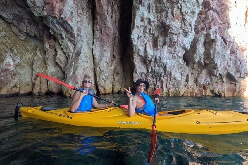 Romantic Sunset Kayaking Tour in Milos