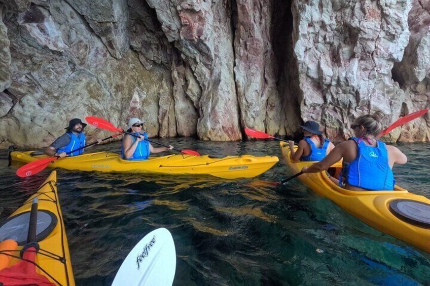 Romantic Sunset Kayaking Tour in Milos