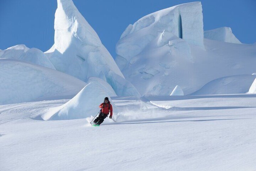 Guided Skiing Experience on the Tasman Glacier