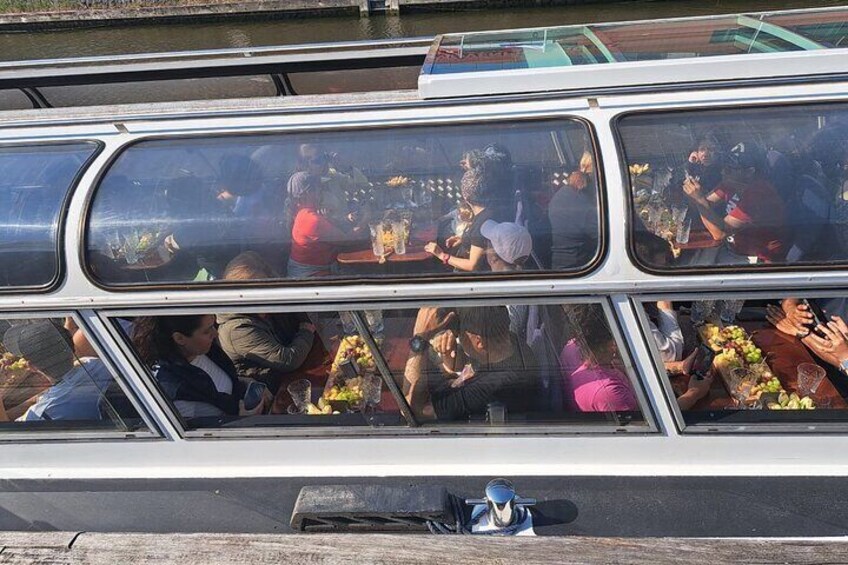 A Luxurious Cheese & Wine Canal Cruise through Historic Amsterdam
