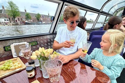 A Luxurious Cheese & Wine Canal Cruise through Historic Amsterdam