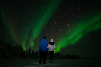 Northern Lights Adventure by Minivan in Levi Lapland