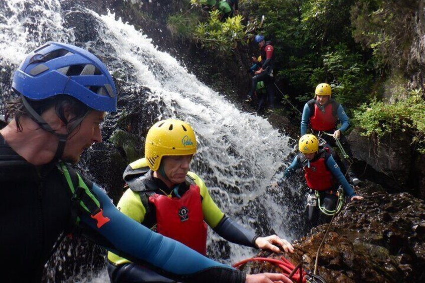 Inchree Falls Half Day Canyoning trip in the Scottish Highlands