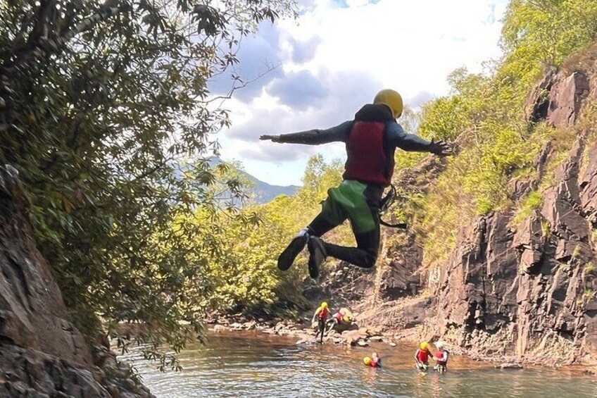 Inchree Falls Half Day Canyoning trip in the Scottish Highlands