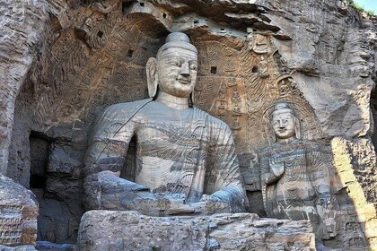 Un día en las grutas de Datong Yungang, visita al templo colgante con condu...