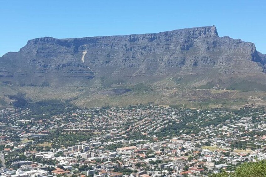 Table mountain the unique symbol of the peninsula