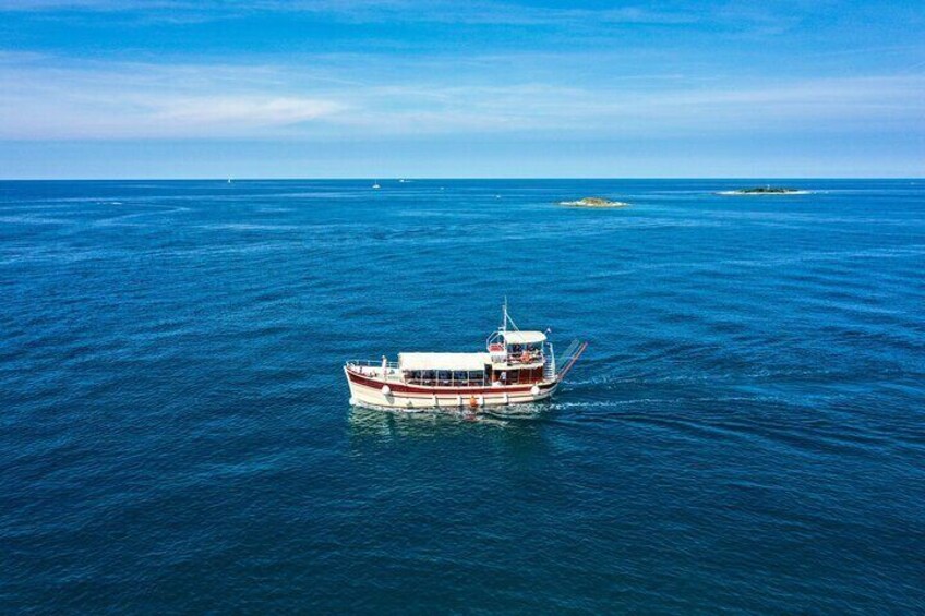 Dolphin Watching around Poreč Riviera with Boat Trip