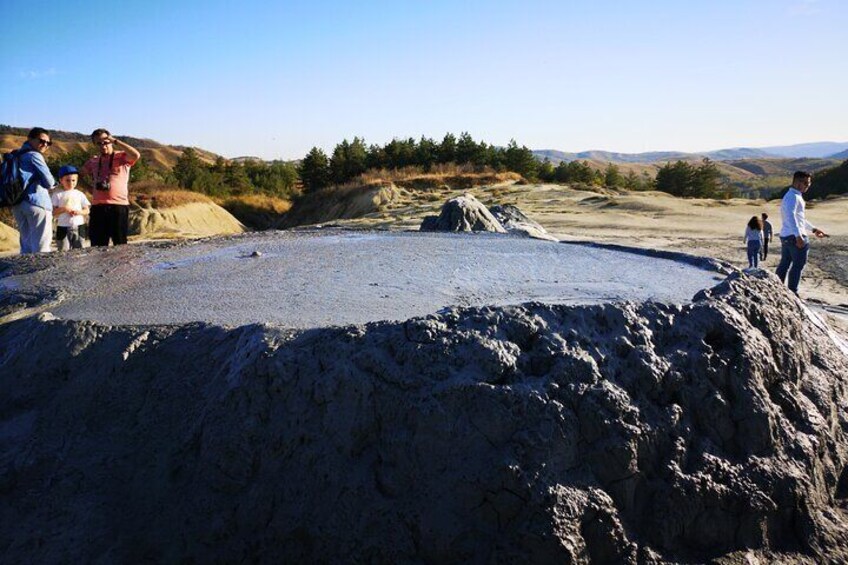 From Bucharest: Muddy Volcanoes and Salt Mine Private Day Tour