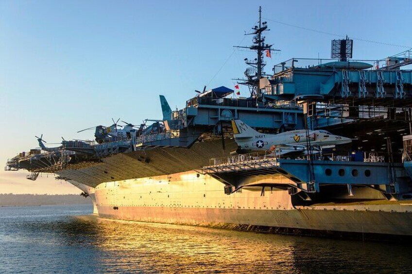 San Diego USS Midway with Waterfront Walking Tour