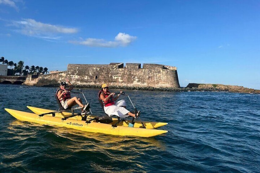 Unique View of Fortín de San Jerónimo del Boquerón in Condado Lagoon, San Juan.