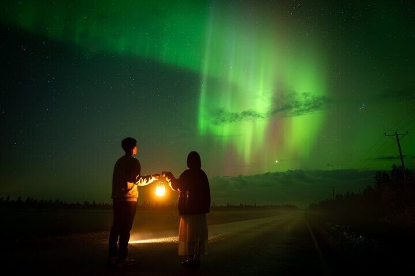 Small Group, Unlimited Range, Northern Lights Hunt with VIP Van