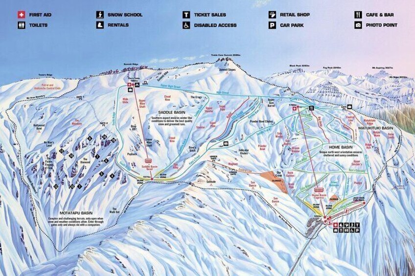 5 Day Private Ski Tour in Queenstown Southern Alps 5 Piste