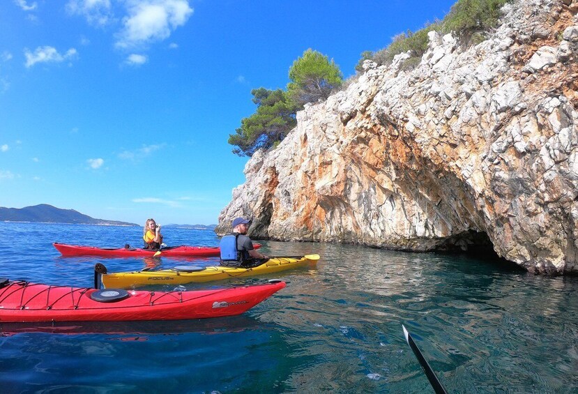 Dubrovnik: Cave & Islands Ferry, Kayak, and Snorkel Tour