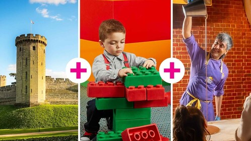 Cadbury World และ LEGOLAND Discovery และปราสาท Warwick