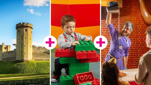 Cadbury World และ LEGOLAND Discovery และปราสาท Warwick