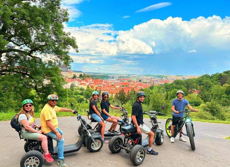 Heart of Prague tour on Tricycle electric scooter