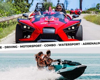 Peguera: Racing Car Drive and Jet Ski Combo Tour