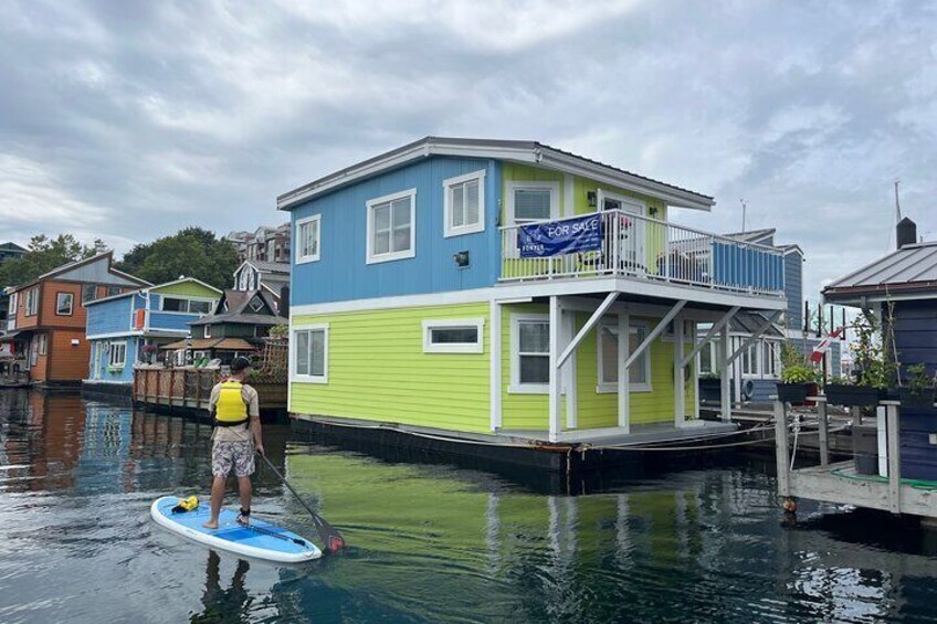 fisherman's war Victoria BC paddle boarding water perspective