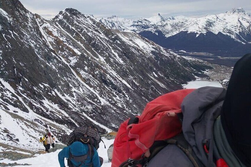 Trekking to Ojo del Albino Glacier