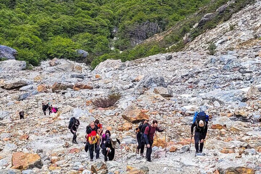 Trekking to Ojo del Albino Glacier