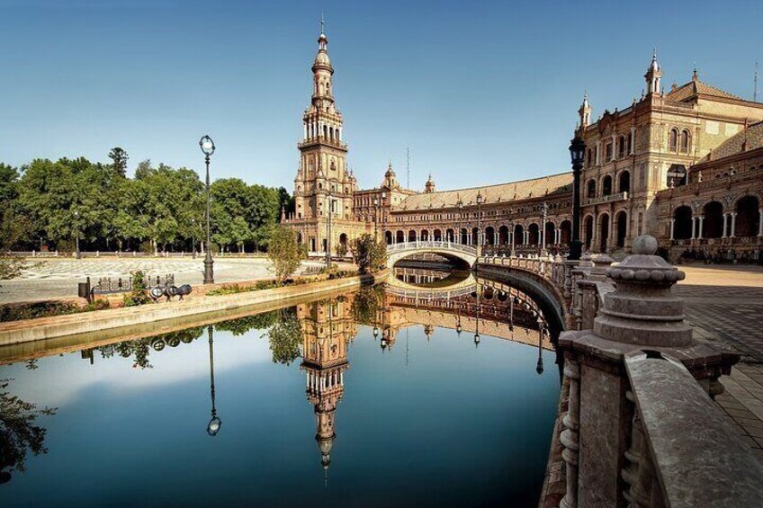 Full day in Seville/ E-Bike, Monuments, Boat and Flamenco Show