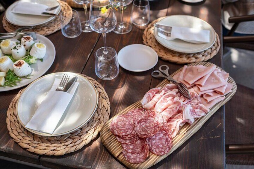 Tasting in the vineyard