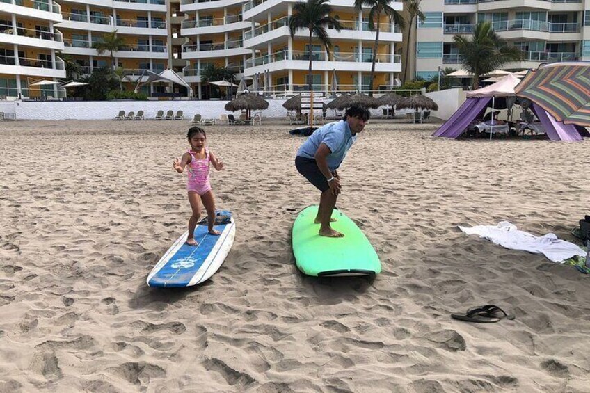 Surf lesson in Punta de Mita