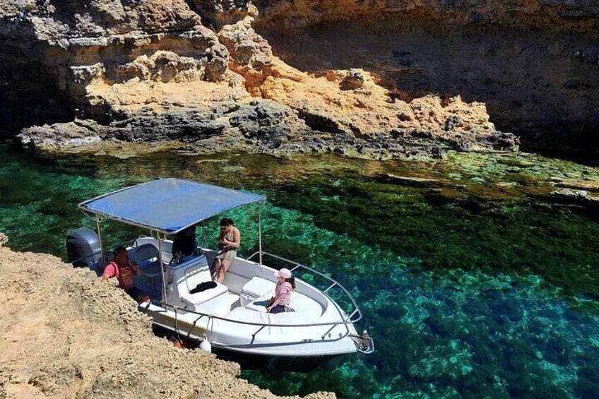 MALTA-Gozo Comino Caves Crystal Blue Lagoon Private Boat Trips