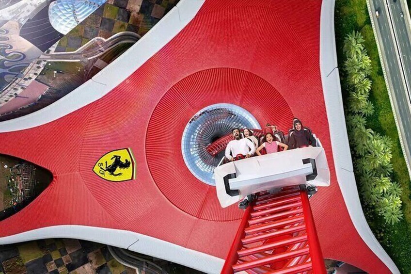 Abu Dhabi City Tour + Ferrari World General Entry or Quick Pass