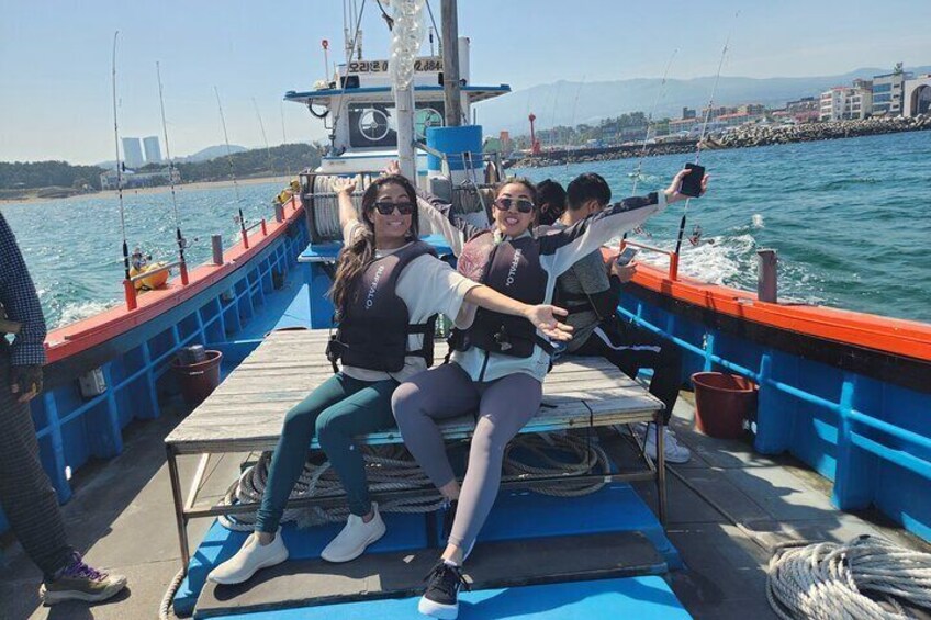 Jeju Hidden Gem Sea Boat Fishing Tour with Lunch