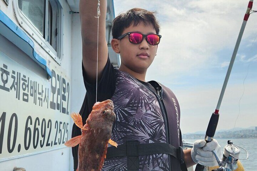 Jeju Hidden Gem Sea Boat Fishing Tour with Lunch