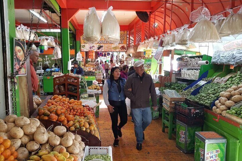 Mexican open-air market.