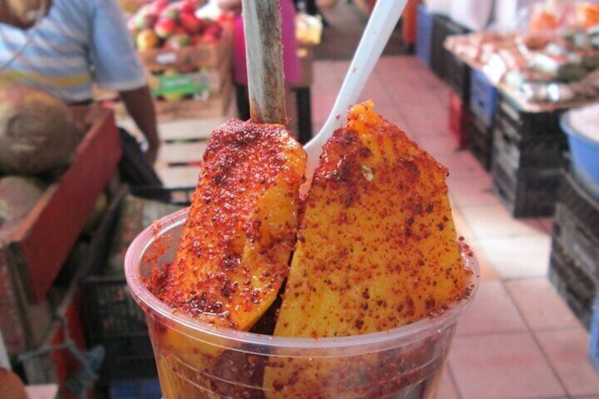 Mango with chili and lime.