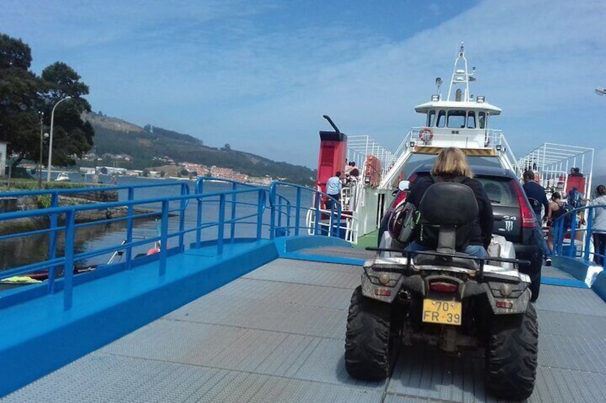 departure for Spain by ferry boat