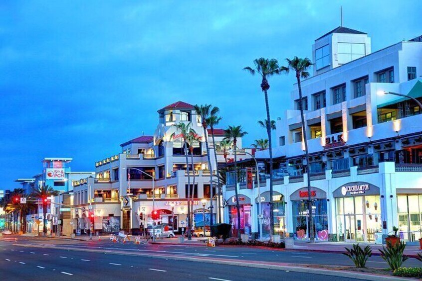 Huntington Beach downtown.