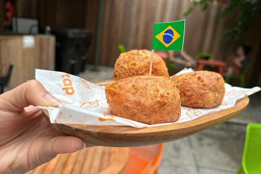 Tap's brilliant Pão de Queijo AKA traditional cheese bread is so, so good.