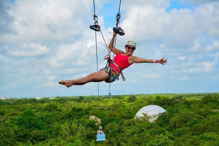 Zip Line or Canopy Zip Line Adventure in Punta Cana