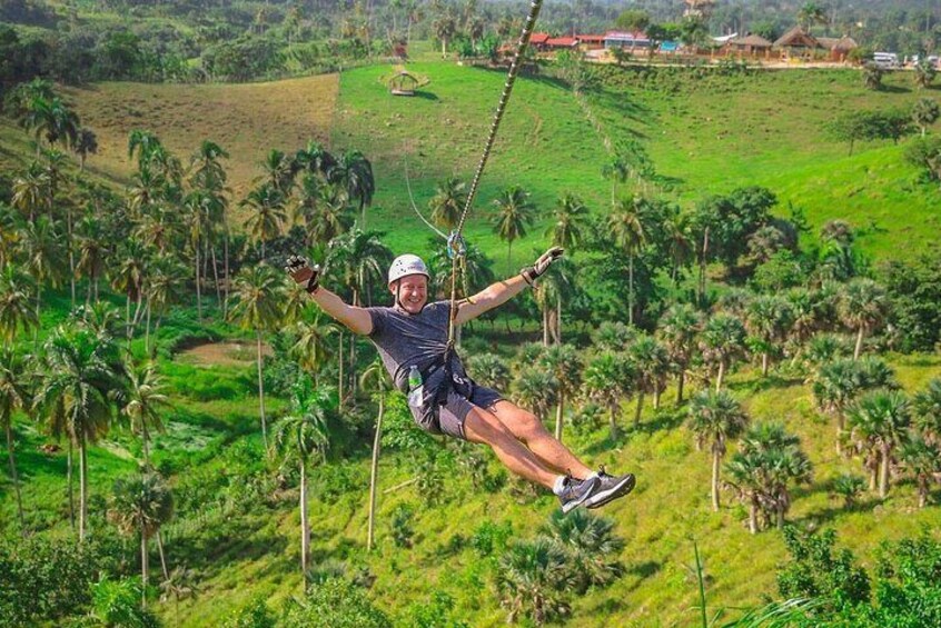 Zip Line or Canopy Zip Line Adventure in Punta Cana