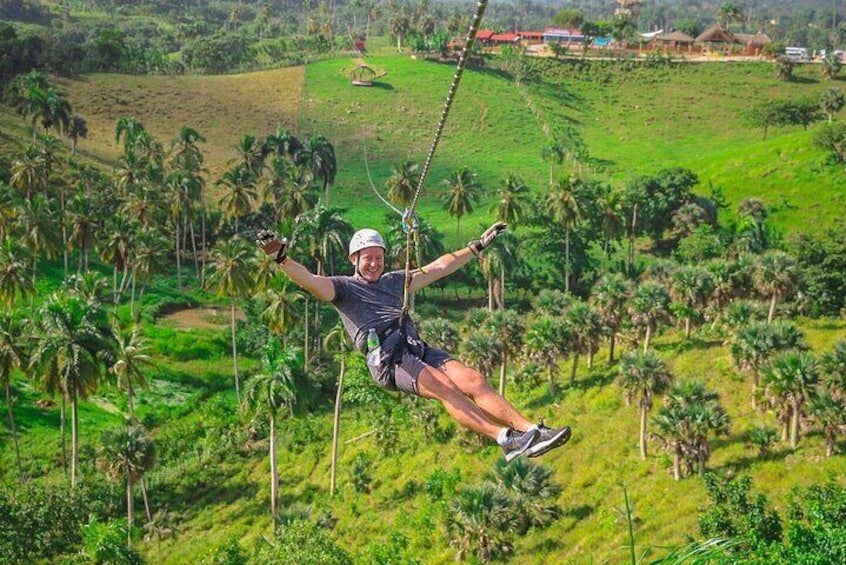 Zip Line or Canopy Zip Line Adventure in Punta Cana