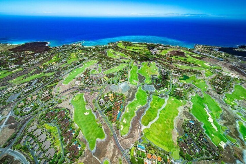 Kona Coast Hualalai Volcano-60Min Helicopter Tour-Door Off or On