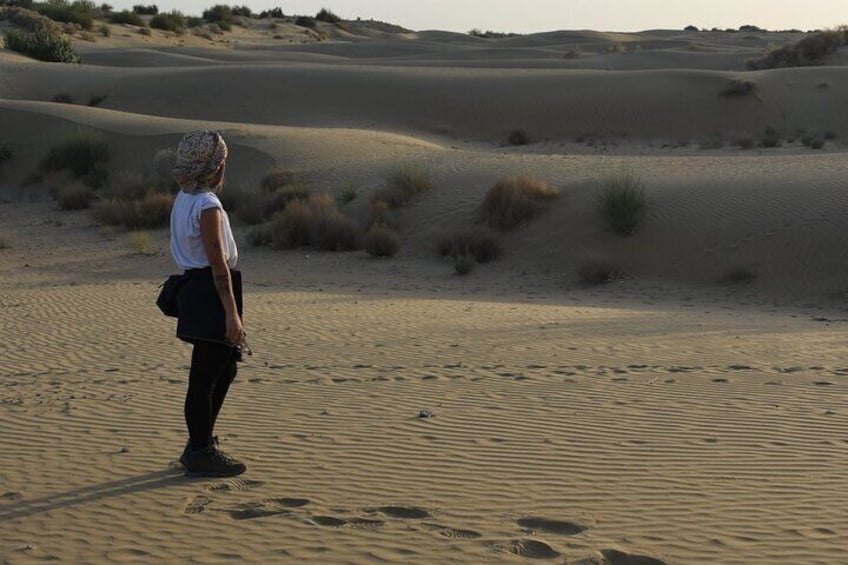 Guest enjoying the dunes.