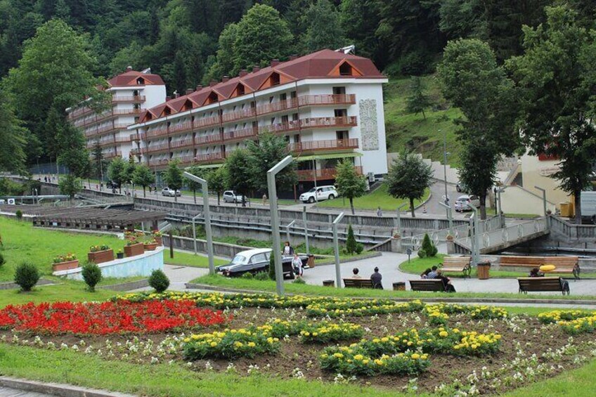 Tour to Sairme Resort, Thermal Pool, and Geguti Castle