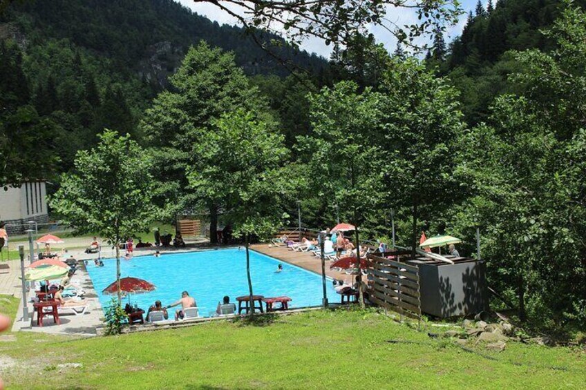 Tour to Sairme Resort, Thermal Pool, and Geguti Castle