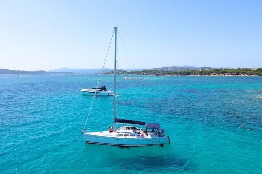 From Cannigione: Sailboat Tour in La Maddalena Archipelago
