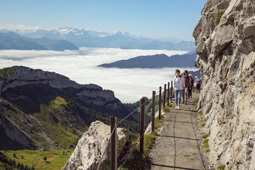 Mt. Pilatus Day Trip with Guided Hike and Swiss BBQ from Lucerne