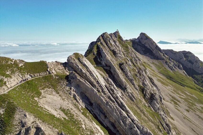 Mt. Pilatus Day Trip with Guided Hike and Swiss BBQ from Lucerne