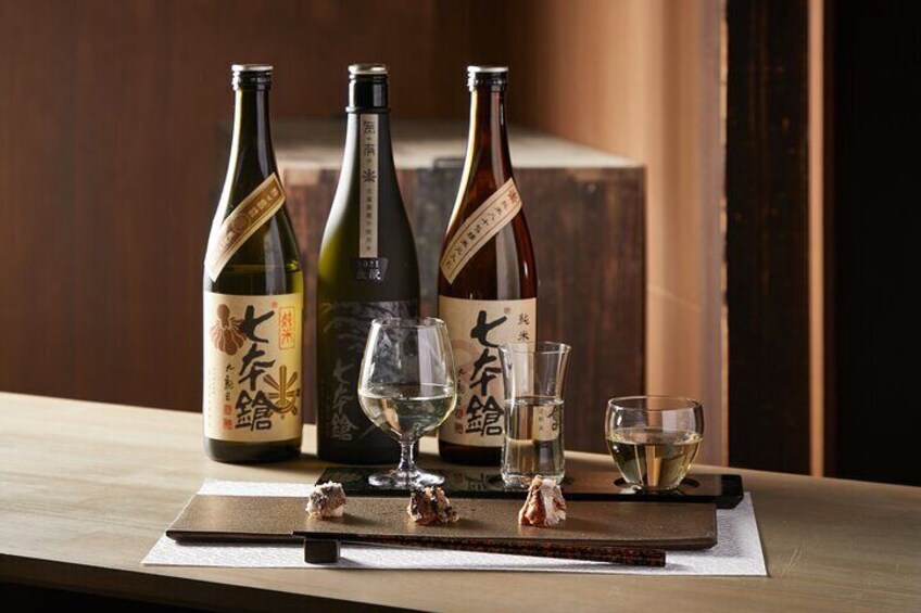 Local Food Exploring Funasushi Origin of Sushi Pared with Sake